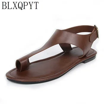 BLXQPYT/ обувь очень большого размера 28-52, женские босоножки, повседневные модные шлепанцы на плоской подошве, сандалии sapato feminino, летняя стильная обувь 19-29