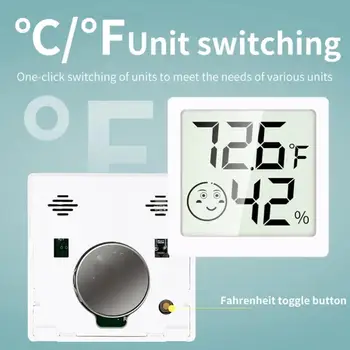 1 шт. ЖК-цифровой измеритель температуры и влажности в детской комнате, метеостанция, домашний электронный гигрометр, комнатный термометр K7c6
