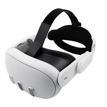 1 ШТ Ремешок Для виртуальной гарнитуры Для Oculus Quest 3 Регулируемое Оголовье Дышащая Подушка Для Головы Белый Пластик Для Oculus Quest 3