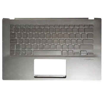 100% Новая оригинальная замена клавиатуры ноутбука, подставка для рук, чехол для ASUS X420 X420F X420U с подсветкой, макет США