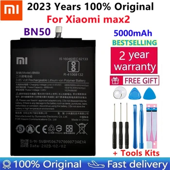 100% Оригинальный Новый высококачественный аккумулятор Xiao Mi BN50 для Xiaomi max2 max 2 Батареи емкостью 5000 мАч Bateria