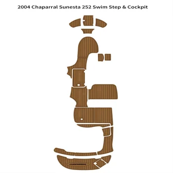 2004 Платформа для плавания Chaparral Sunesta 252, кокпит, лодка, настил из искусственного тика EVA, напольная накладка, Клейкая основа