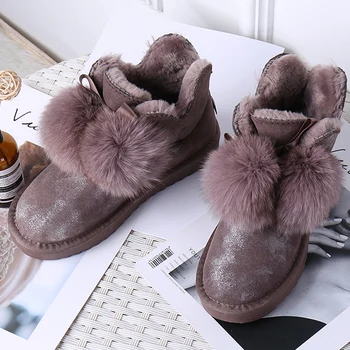 2023 оптовая продажа модных зимних ботинок из 100% натуральной воловьей кожи, классические женские ботинки Австралии, теплая зимняя обувь для женщин