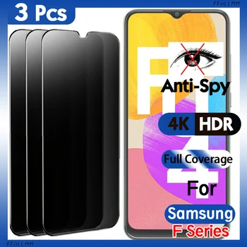 3 шт./лот Защита экрана из закаленного стекла для Samsung F41 F42 F04 Антишпионская пленка для Samsung F12 F13 F14 F22 F23