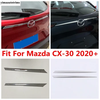ABS/Нержавеющая Сталь, Задняя Крышка Багажника, Накладка На Заднюю Дверь, Накладка На Багажник, Аксессуары Для Mazda CX-30 2020 - 2023