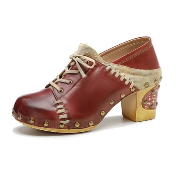 Birkuir, модные женские туфли на толстом каблуке, разноцветные женские туфли-лодочки для шитья, металлический дизайн, роскошные Элегантные женские туфли на шнуровке