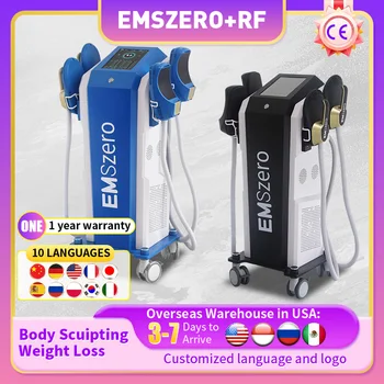 EMSzero 6500W Hi-emt + RF EMS Машина для лепки мышц тела с 4 ручками RF-Тазовая стимуляция padsoptional salon 2024