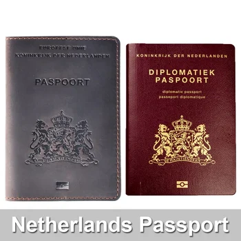 Moterm Обложка для Паспорта из Натуральной Кожи для Нидерландов Голландский Держатель Кредитной Карты Голландский Чехол Для Паспорта Дорожный Кошелек