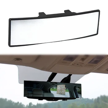 Автомобильное широкоугольное плоское зеркало с изогнутой поверхностью, отражающее ослепление, зеркало заднего вида с большим полем обзора, аксессуары для интерьера автомобиля