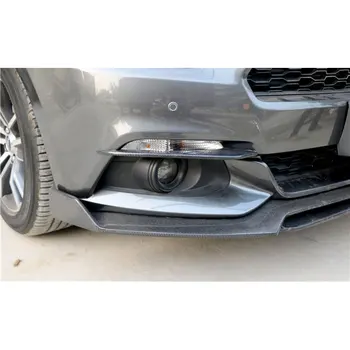 Вентиляционные планки фар переднего бампера из углеродного волокна для Ford Mustang GT V8 V6 GT350R Coupe 2015 2016 2017