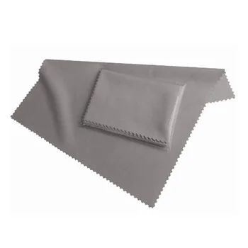 Волокнистая салфетка для чистки дисплея 19x20 см серого цвета, для всех смартфонов и планшетных ПК - Салфетка для чистки дисплея - Screen Cloth