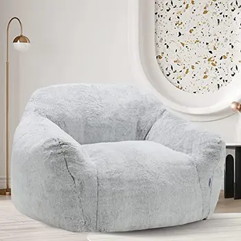 Гигантское кресло-мешок, диван-кресло с наполнителем из пенопласта высокой плотности, большой ленивый диван-подушка с подлокотниками для гостиной