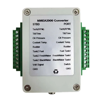 Двухканальный многофункциональный преобразователь NMEA2000 9-32 В постоянного тока Водонепроницаемый преобразователь Преобразователь датчика Singal CX5003