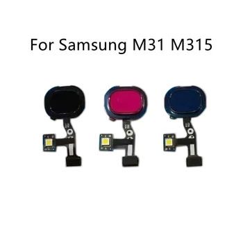 для Samsung Galaxy M31 M315 Гибкий кабель сканера отпечатков пальцев Сенсорный датчик ID Кнопка Home Лента Возврата Гибкий кабель Запчасти для ремонта