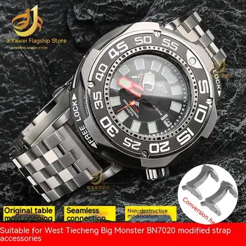 Для мужских аксессуаров CITIZEN Monster BN7020-09E/17E Ремешок для часов с модифицированной зернистостью головки из прецизионной стали