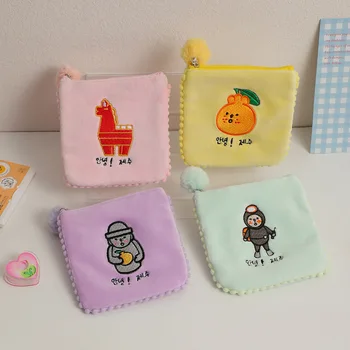 Косметичка для маленьких девочек Kawaii, креативная женская сумочка, мультяшная сумка для хранения гигиенических салфеток, сумка для гигиенических салфеток, женская сумка для хранения