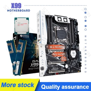 Материнская плата X99 Combo X99 TF Q Kit с Xeon E5 2666 V3 2x32 ГБ DDR3 ECC REG 1866 МГц Поддержка памяти M2 NVME SATA