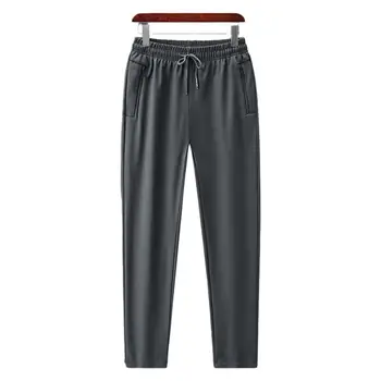 Мужские утепленные флисовые брюки, утепленные теплые брюки, спортивные брюки с карманами на молнии