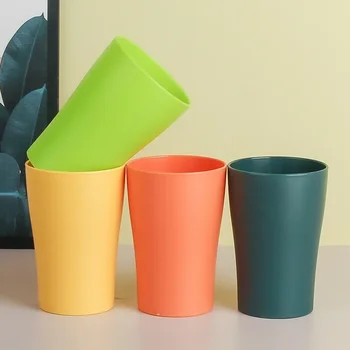 Новая модная чашка для полоскания из пшеничной соломы, домашняя чашка для чистки зубов, пара гостиничных чашек для полоскания горла, пластиковая, удобная и простая