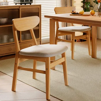 Обеденные стулья скандинавского деревянного дизайна, кухня, Современные эргономичные обеденные стулья для гостиной, Уличный балкон, мебель для дома Muebles