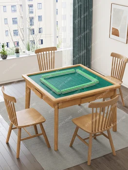 Обеденный стол двойного назначения для протирания рук Бытовой Минималистичный Обеденный стол и стул для маленькой квартиры Шахматный столик Квадратный стол Que Qi