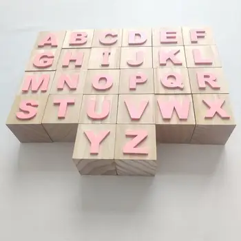 Полезный Буквенный Блок Квадратный Алфавитный Блок 3D Отдельно Стоящий Ранний Образовательный Буквенный Блок Деликатный