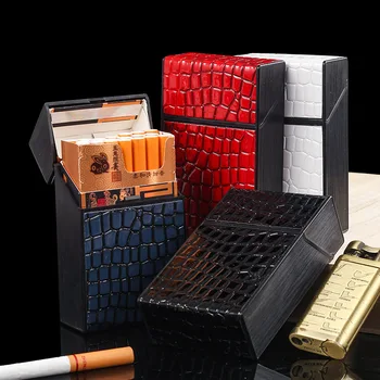 Портсигар из 1 шт. вмещает 20 сигарет King Size, высокий пластиковый ящик для хранения аксессуаров для курения, подарок для мужчин и женщин