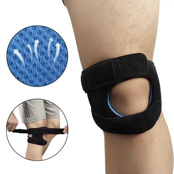 Регулируемый коленный ремень GOBYGO, профессиональный наколенник для поддержки при беге, артрите, джемпере, теннисе, баскетболе, облегчении боли в колене.