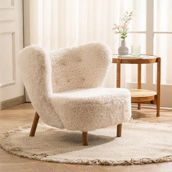 Современные стулья со спинкой, белые Милые стулья для взрослых, напольная гостиная, минималистичная мебель для интерьера