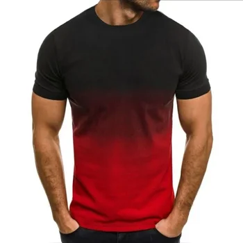 Стильная повседневная мужская футболка с 3D-принтом
