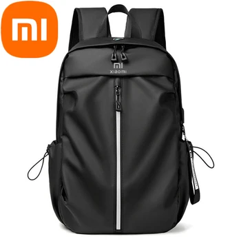 Трендовый мужской рюкзак Xiaomi для компьютера большой емкости, рюкзак для отдыха, студенческий рюкзак колледжа 15,6