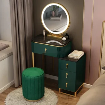 Туалетный столик для девочки в спальне, зеркала для макияжа, шкаф для хранения, Туалетный столик, встроенная минималистичная мебель Tavolo Da Trucco