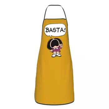 Унисекс Mafalda Баста Фартук Кухонный Шеф Повар Приготовление Пищи Выпечка Нагрудник Мужчины Женщины Quino Аргентина Мультяшная Посуда для Садоводства