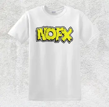 Футболка NOFX Band Музыкальная группа Fat Mike, американская панк-рок-группа, скейтборд, панк-ска-панк-группа, белая футболка S-2XL