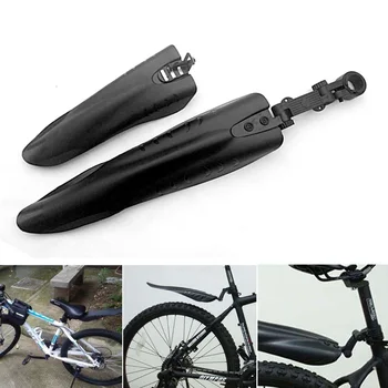 Черный горный велосипед велосипедная дорожная шина переднее заднее крыло комплект брызговиков Big Flying Fish