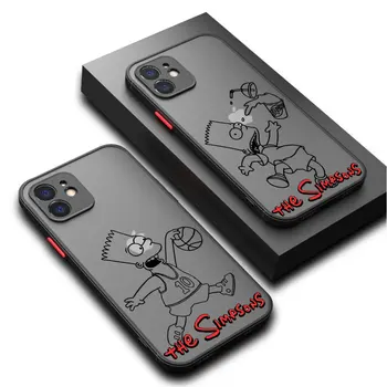 Чехол-Раскраска Bart S-Simpson для iPhone 15 Pro 11 Pro XR 12 Mini SE 13 7 8 Plus XS X 14 Pro Max 15 Pro Max Мягкая Задняя Крышка