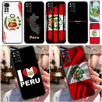 Чехол с Флагом Перу Для Xiaomi Redmi Note 10 11 Pro 9 8 12 Pro Note 9S 8T 10S 11S 10C 12C 9C 9T 10A Funda